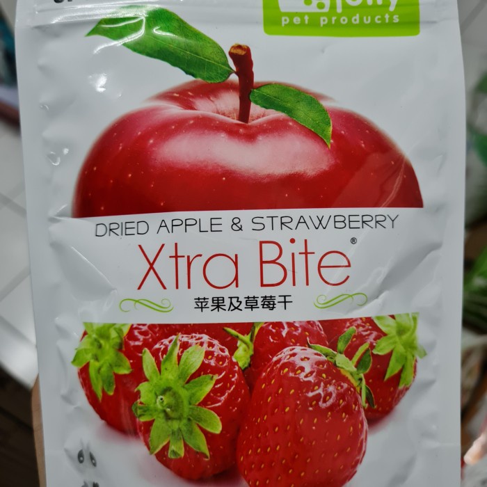 JP64 Jolly Xtra Bite Dried Strawberry Snack rabbit marmut 8gr