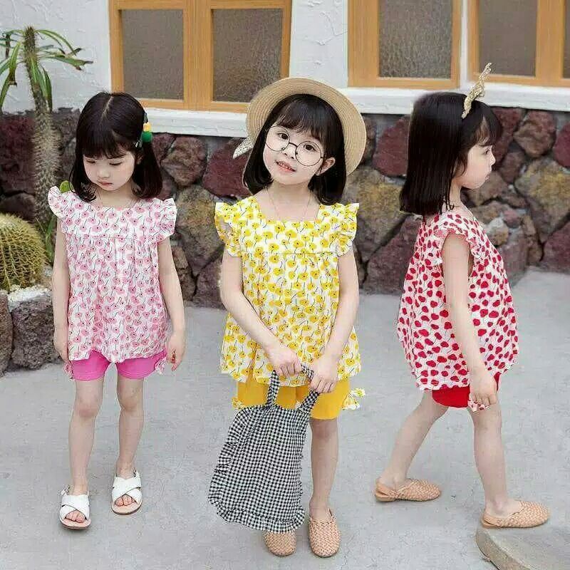 Setelan Set 2pcs Anak Perempuan Flower DANDELION