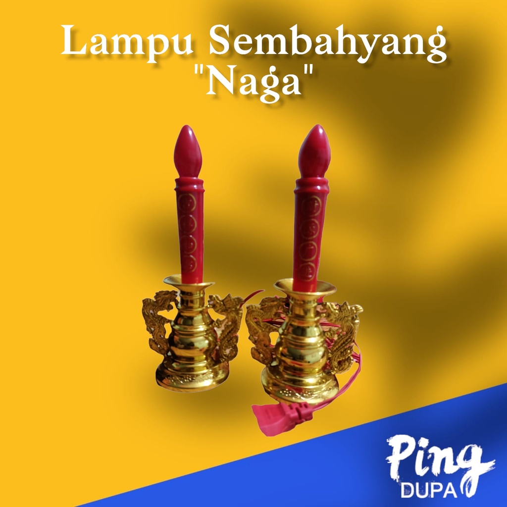 Lilin Lampu Sembahyang Motif Naga