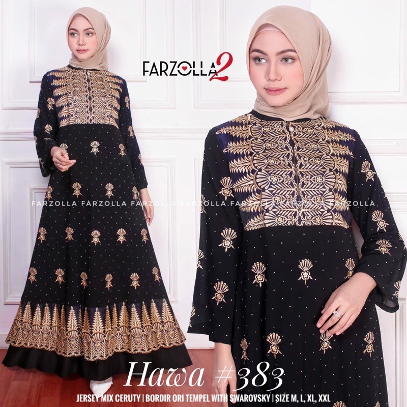Abaya Turkey | Hawa #383 | Busana Arab Muslimah Original by Farzolla