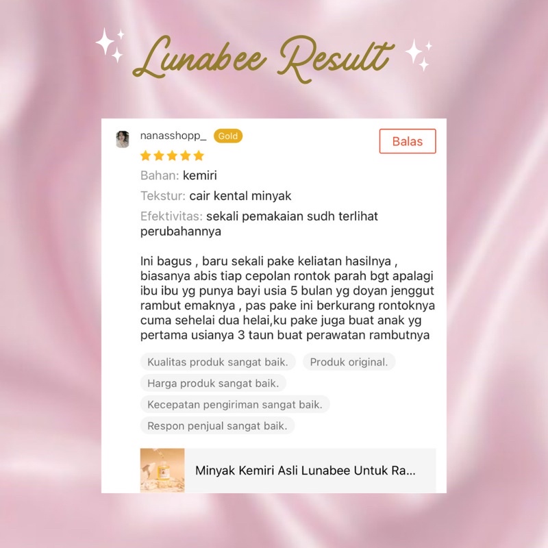 Lunabee Minyak Kemiri 60ML Untuk Rambut Rontok-5