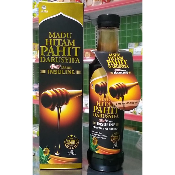 

Madu Hitam Pahit Insulin plus Propolis Madu Pahit Diabetes insuline Darusyifa isi 470 gr