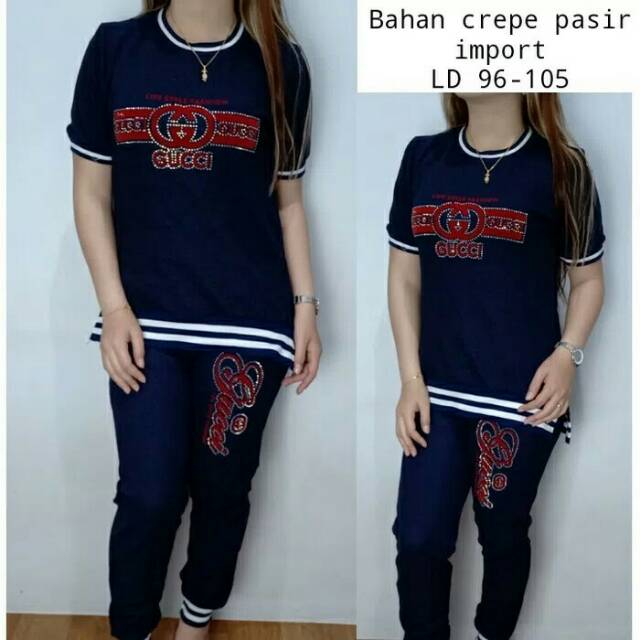 Setelan wanita import gucci pasir