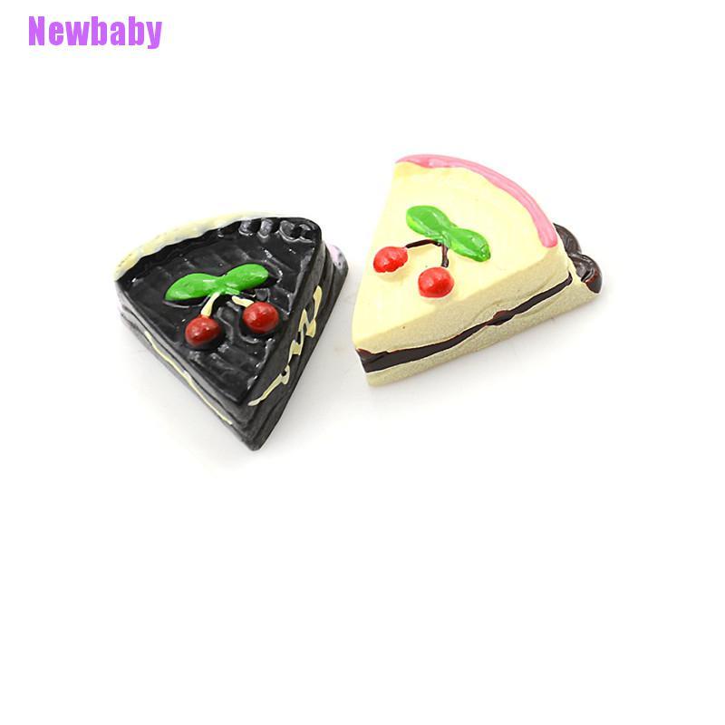 Newbaby 8PCS / Set Mainan Miniatur Kue / Biskuit Skala 1: 12 Untuk Aksesoris Rumah Boneka 1 / 6