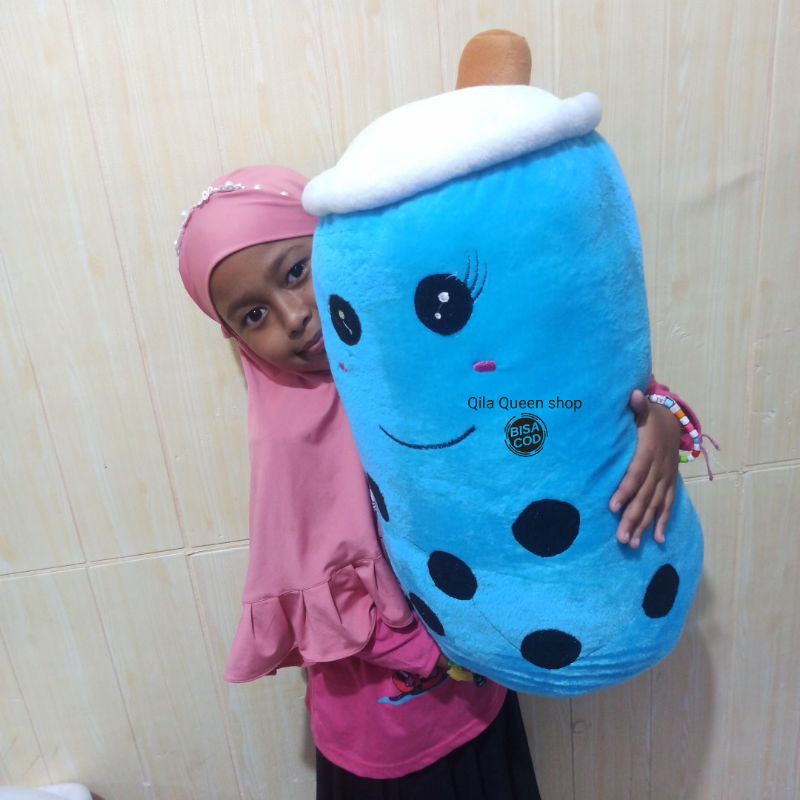 BONEKA BOBA JUMBO, milk tea, brown sugar, matcha bantal GALON