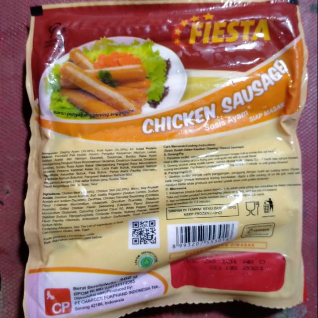 

Sosis ayam Fiesta berat 300 gram