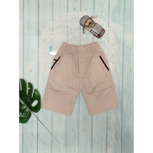 FREE ongkir COD chino anak pendek termurah 1-7 tahun-KREM