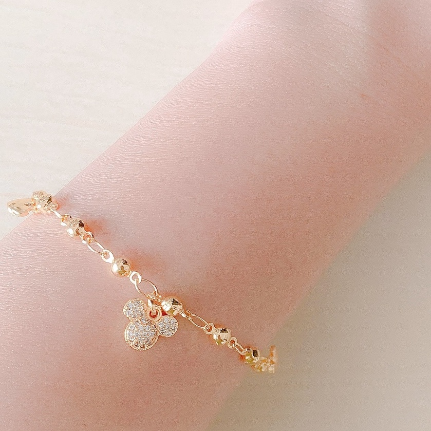 Gelang Anak Kepala Miki Zirconia Gold Xuping