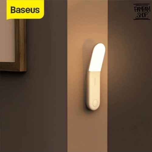 Baseus Original Sunshine Aisle Night Lamp Light Lampu Tidur Tempel Dinding Sensor Gerak Otomatis Automatic Ori