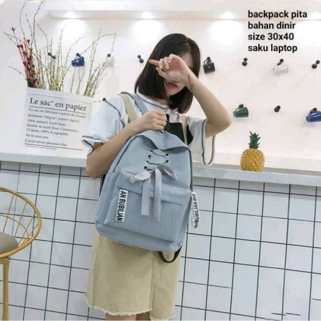 BACKPACK PITA TAS RANSEL WANITA READY TAS BACKPACK/TAS WANITA/TAS RANSEL/TAS SEKOLAH / TAS CEWEK TAS