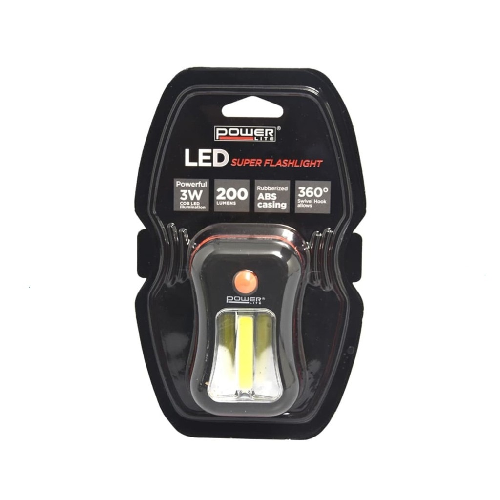 Senter Led Power Lite Flashlight Dengan Bentuk Yang Ringkas Daya 3 Watt