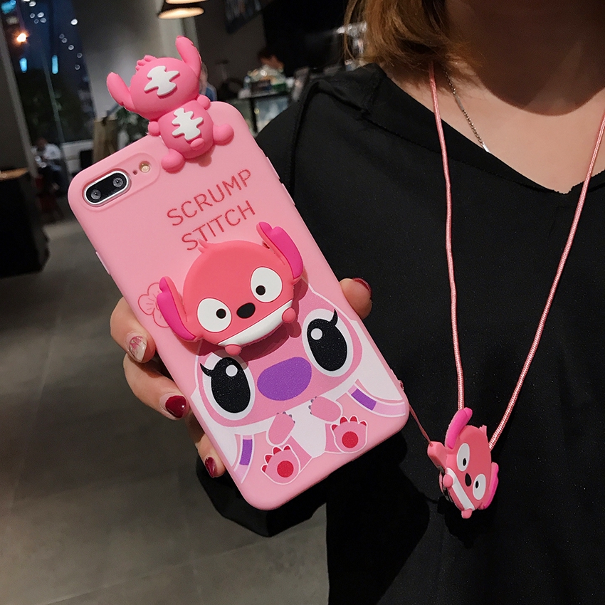 Cute Stitch Doll Casing Soft VIVO Y19 Y17 Y15 Y12 Y95 Y93