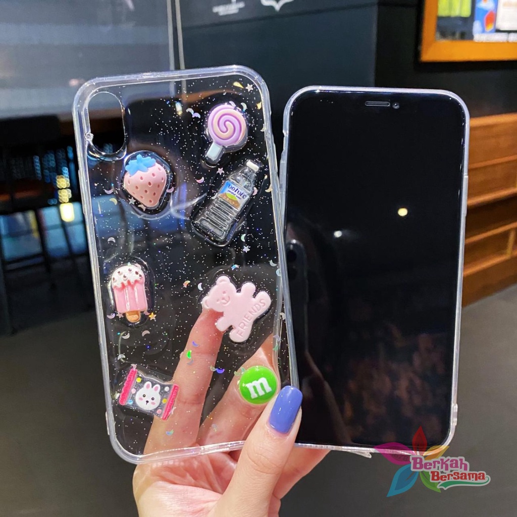 Y018 SOFTCASE KARAKTER 3D GLITTER RESIN GLOSSY REALME C21Y C25Y C11 5 8 5I 5S C3 7I C12 C15 C17 C21 NARZO 30A C20 BB5985