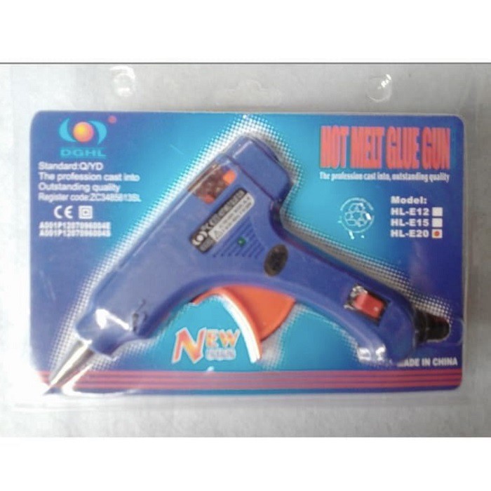 Lem Tembak Hot Melt Glue Gun 20 watt Switch On Off