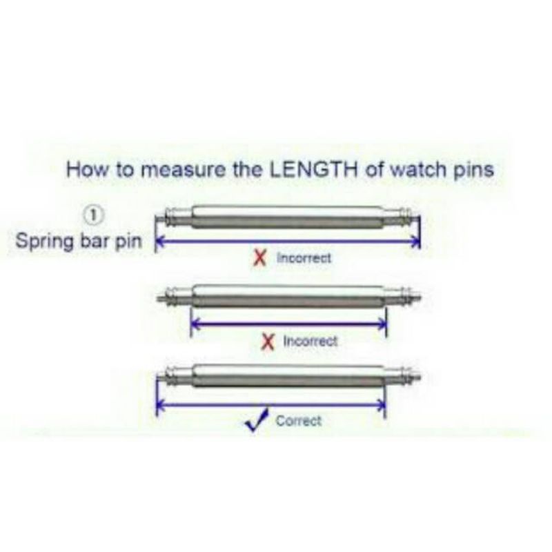 Quick Release Pen Jam Tangan Spring Bar Pen Pengait Tali Springbar 14mm 16mm 18mm 20mm 24mm 26mm