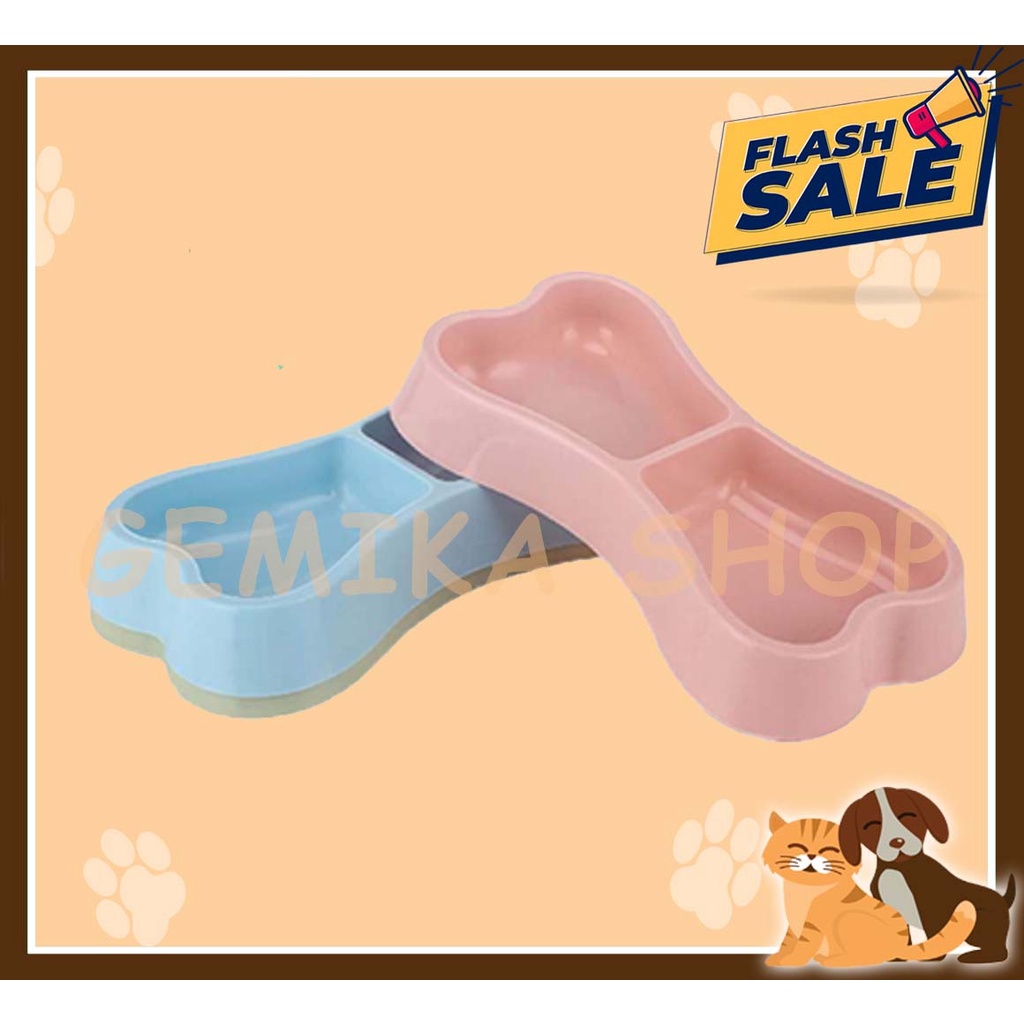 TEMPAT MAKAN HEWAN BONE SHAPE [ PET BOWL ]