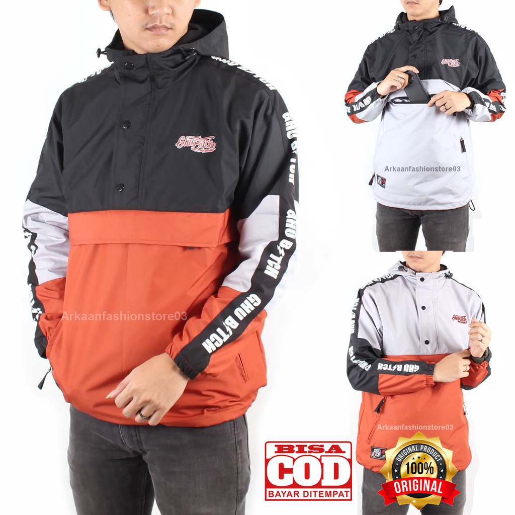 AKN - JAKET CAGOULE PRIA 3D / JAKET CAGOULE WATERPROOF / JAKET CAGOULE ANTI AIR  ORIGINAL GHUBITCH