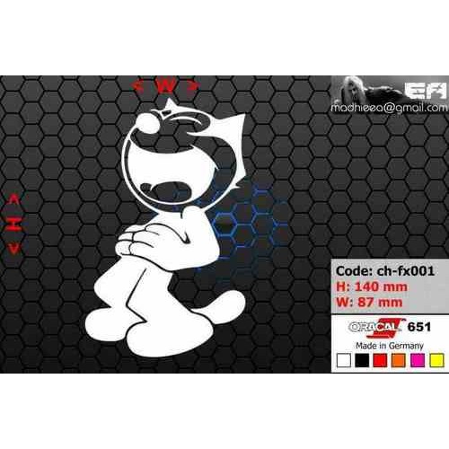 ea cutting sticker / decal Code: ch-fx001 ( felix the cat )