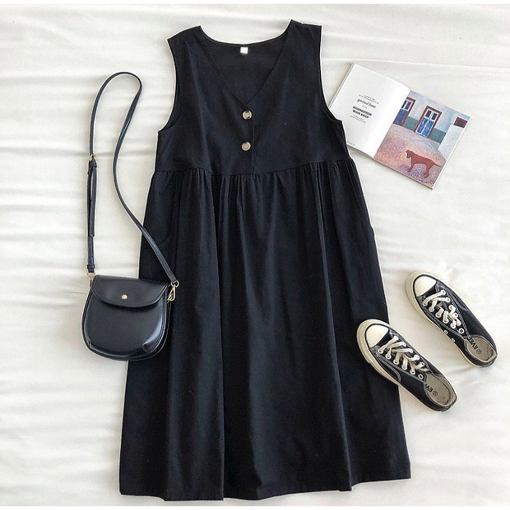 Scarla Inner Dress - Maxi Dress - Long dress tanpa lengan - Overall dress