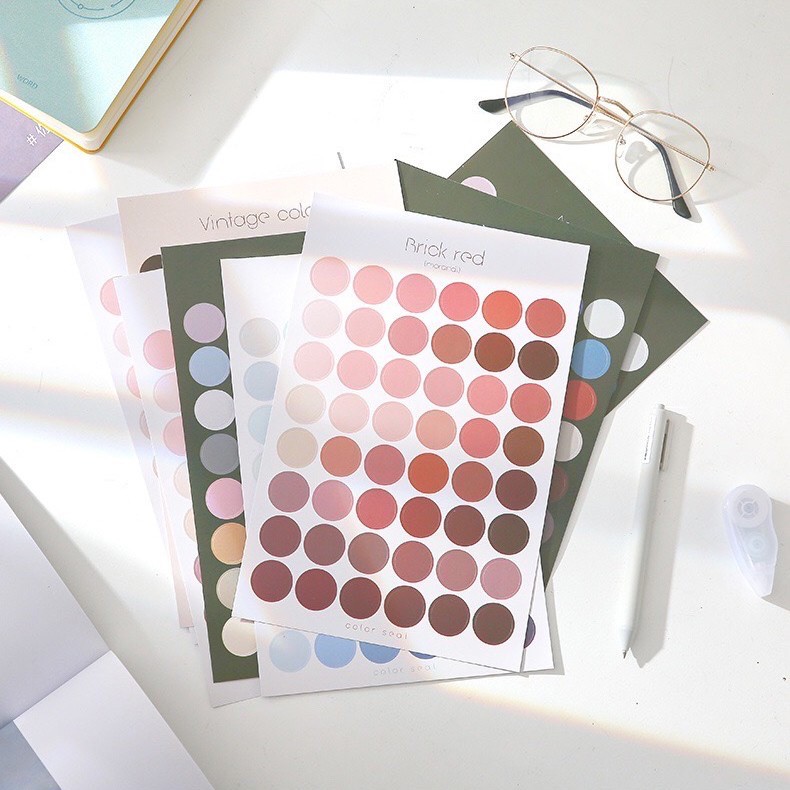 

[SCRIBBLE_ID] Stiker Kertas Dekor MACARON DOTS Paper Sticker DIY Planner Scrapbook Dekorasi S0013