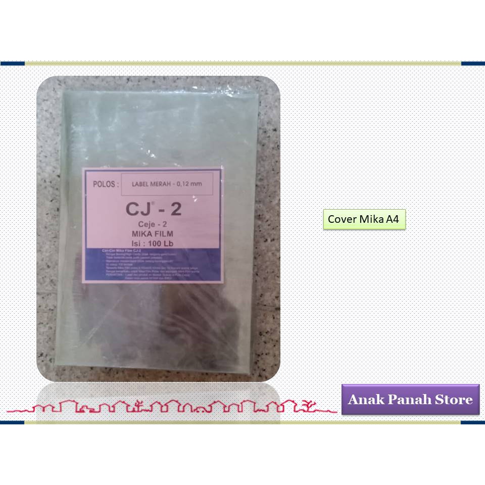 

Cover Mika / Cover jilid plastik Tebal 0.12 Micron ( Isi 100 lembar )