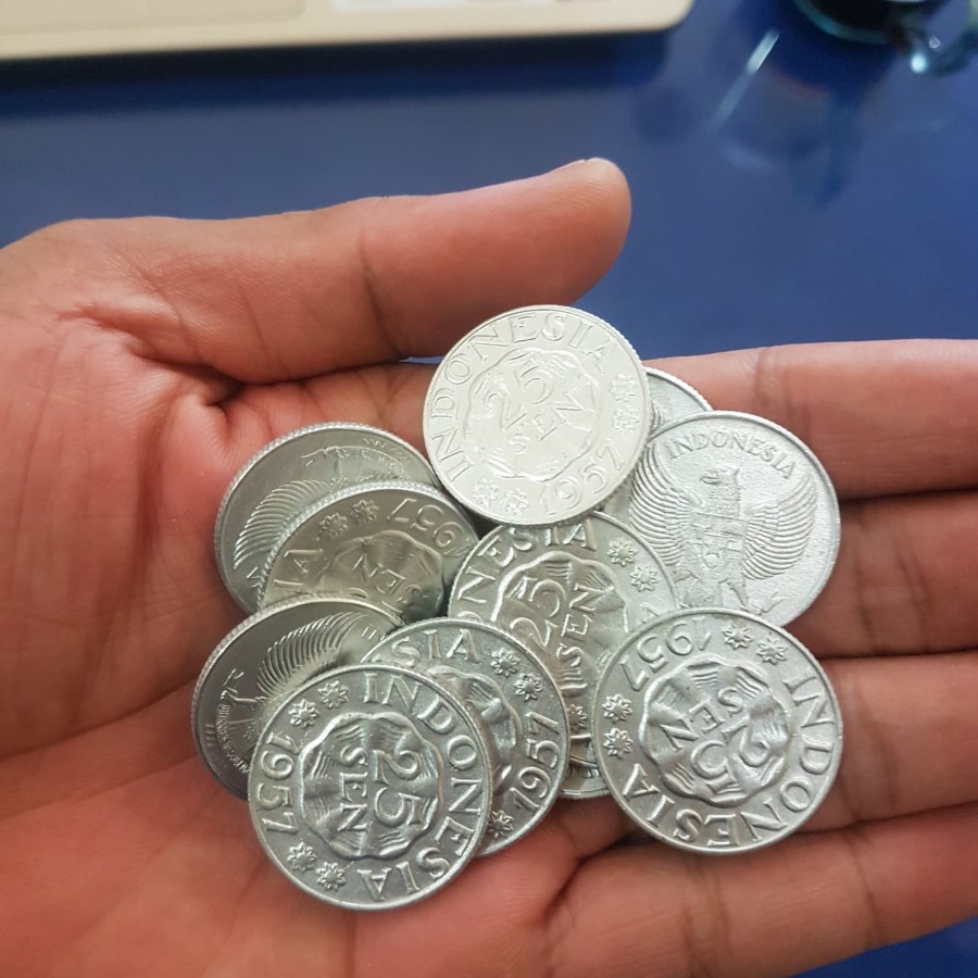 KOIN KUNO 25 SEN ALMUNIUM GAMBAR GARUDA