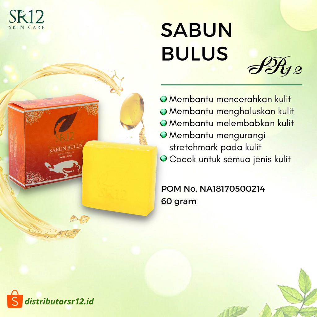 SABUN BULUS SR12 / SABUN BULUS ORIGINAL / HERBAL SOAP BULUS BPOM 60 GRAM