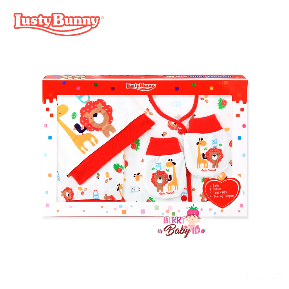 Lusty Bunny Baby Gift Set #8003 Paket Kado Baju Bayi Berry Mart