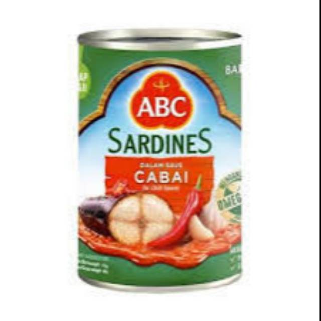 

ABC sardines Cabai 155 gr x 2 pcs