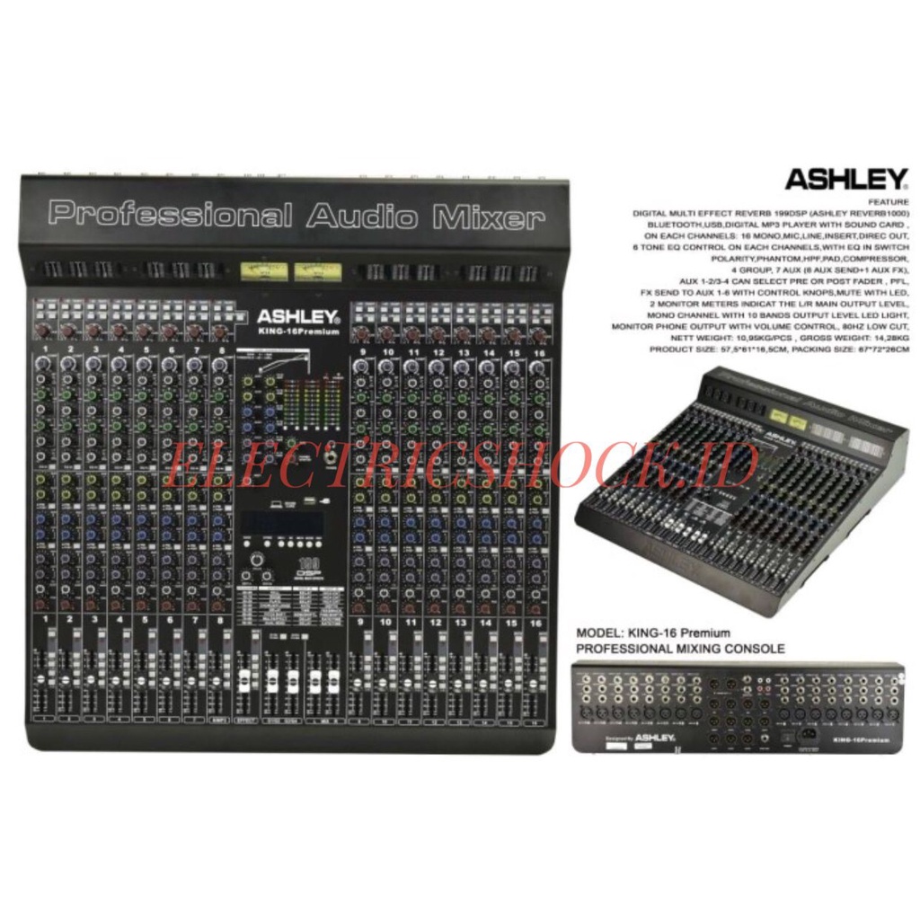 MIXER AUDIO ASHLEY KING 16 PREMIUM / ASHLEY KING 16PREMIUM ORIGINAL