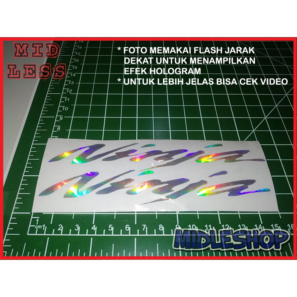

Cutting Stiker Hologram Isi 2 Ninja