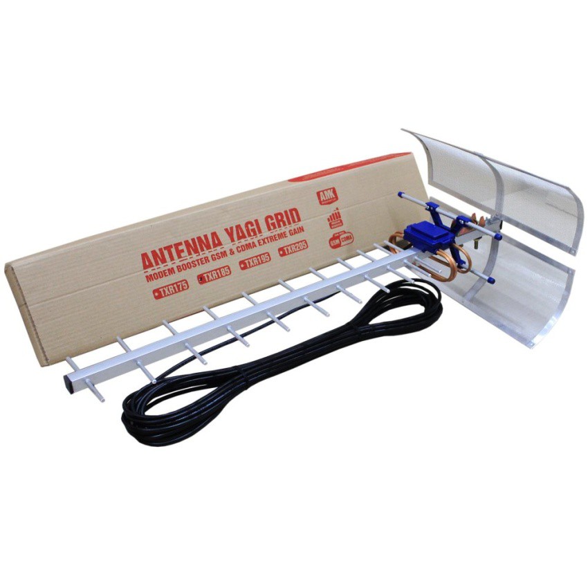 Antena Yagi TXR 185 Triple Driven Untuk Modem Huawei E5577 Pigtail DUAL