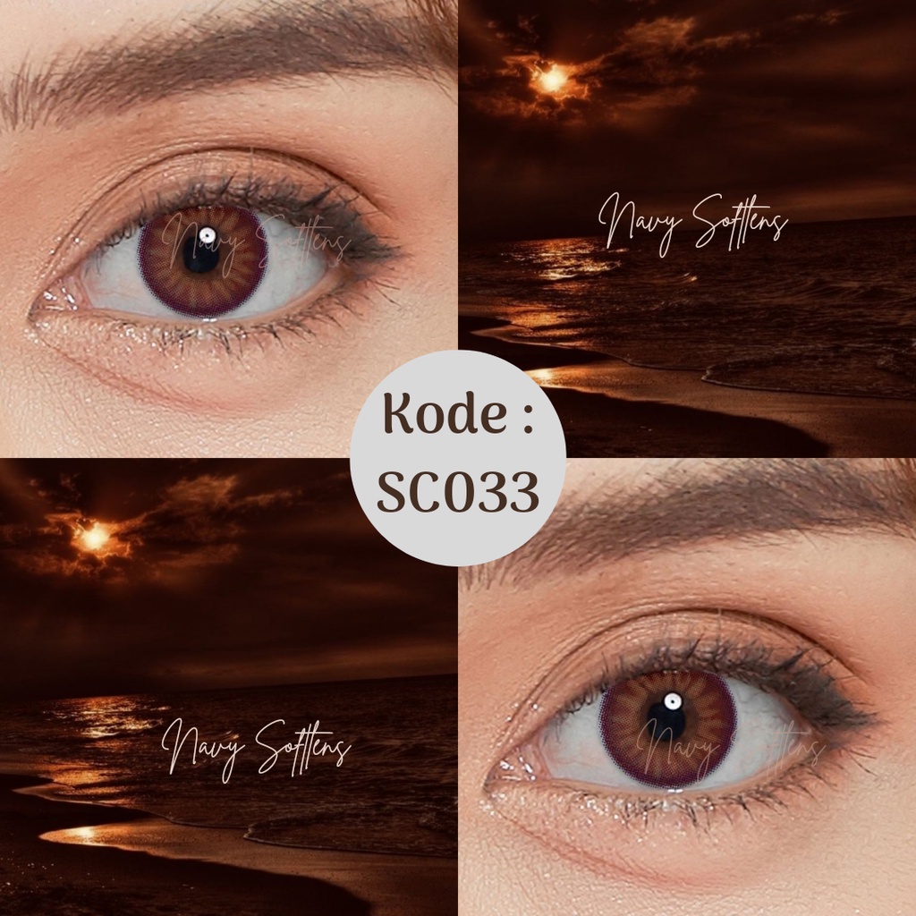 SC034 / Softlens Dark Brown /Softlens Murah / Softlens Free Air 60ml