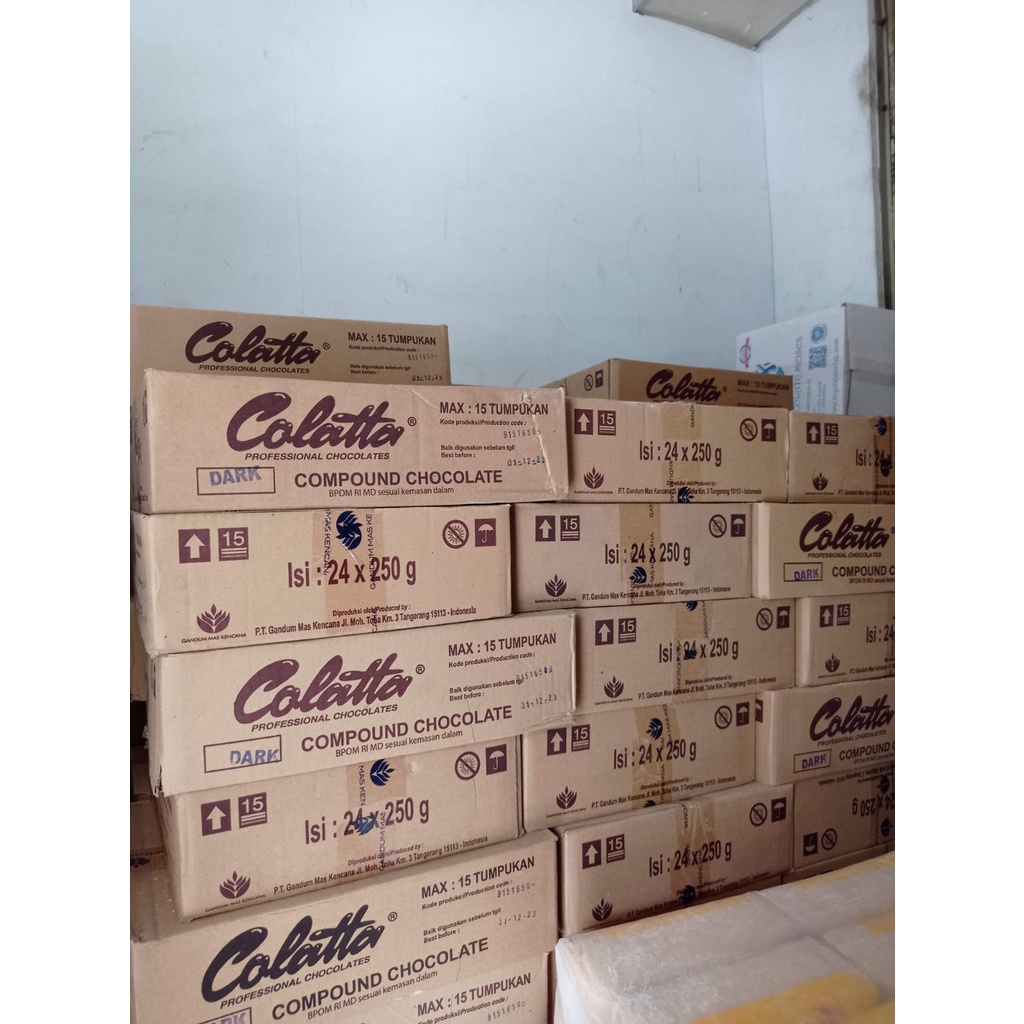 Colatta Dark Chocolate Compound 250gram / Coklat Batang Colatta TERMURAH Terlaris