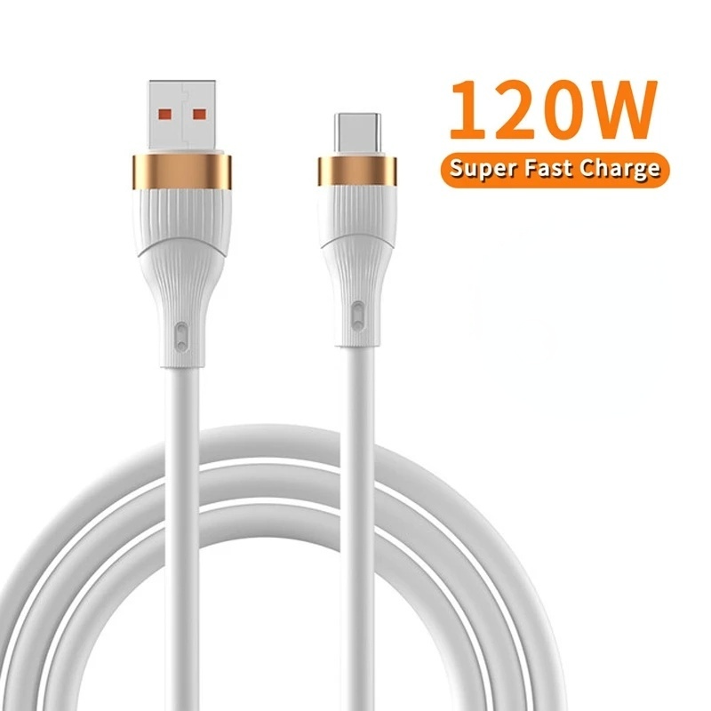 Kabel Data / Charger USB Tipe C 120W Ekstra Tebal Fast Charging