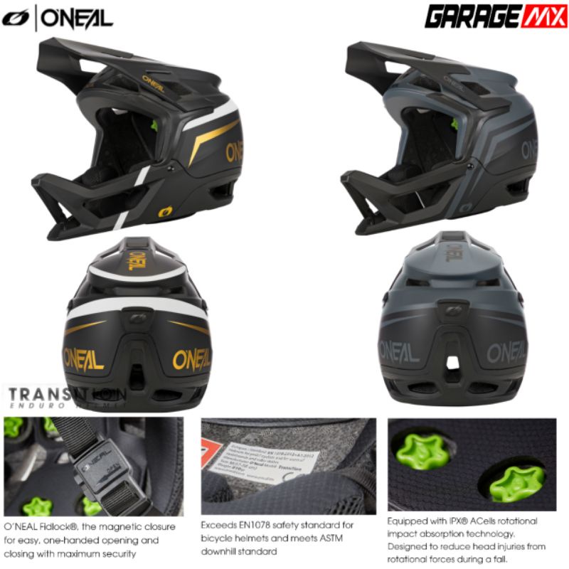 HELM MTB ONEAL TRANSITION . HELM DOWNHILL ONEAL