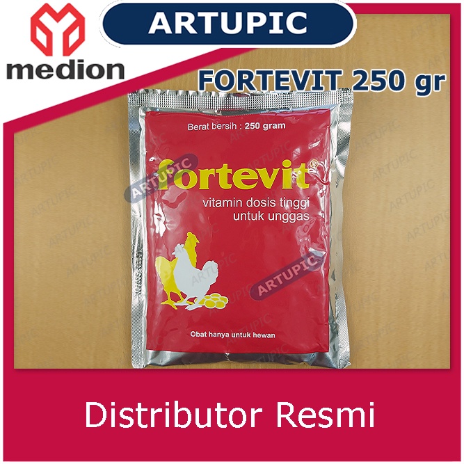 FORTEVIT 250 gram Vitamin Dosis Tinggi Multivitamin Ayam Unggas Medion Bebek Itik Artupic