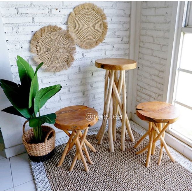 Meja akar jati tinggi/ Meja hias/ Meja Jati/ Meja Akar