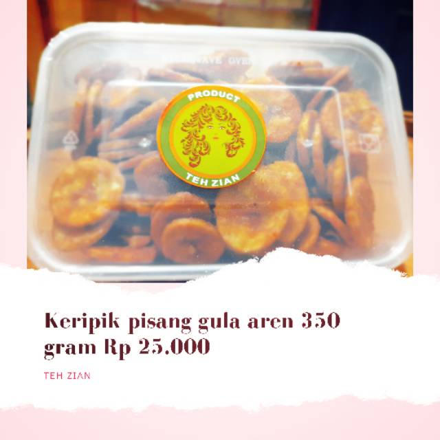 

Keripik pisang gula aren