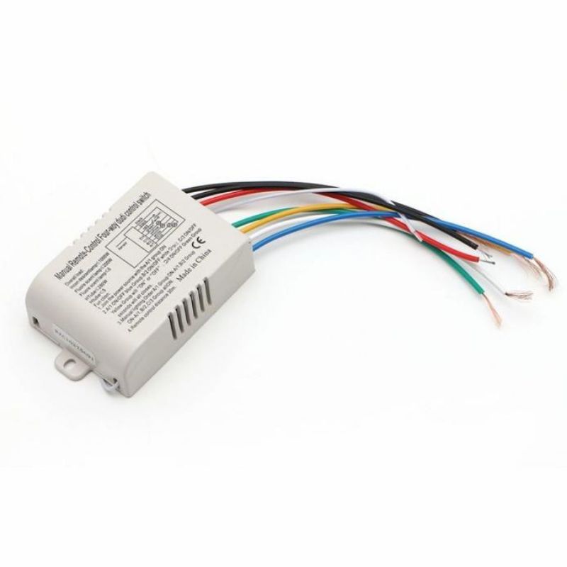 4 Channel Wireless On/Off Lamp Remote Control Switch Receiver