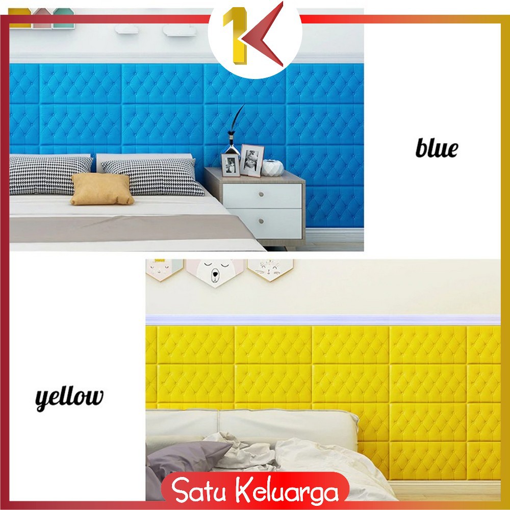 SK-C119 Wallpaper 3D Foam Headboard Bed Wall Stiker Wallfoam Dinding 3D Walpaper Foam Dekorasi Rumah-5