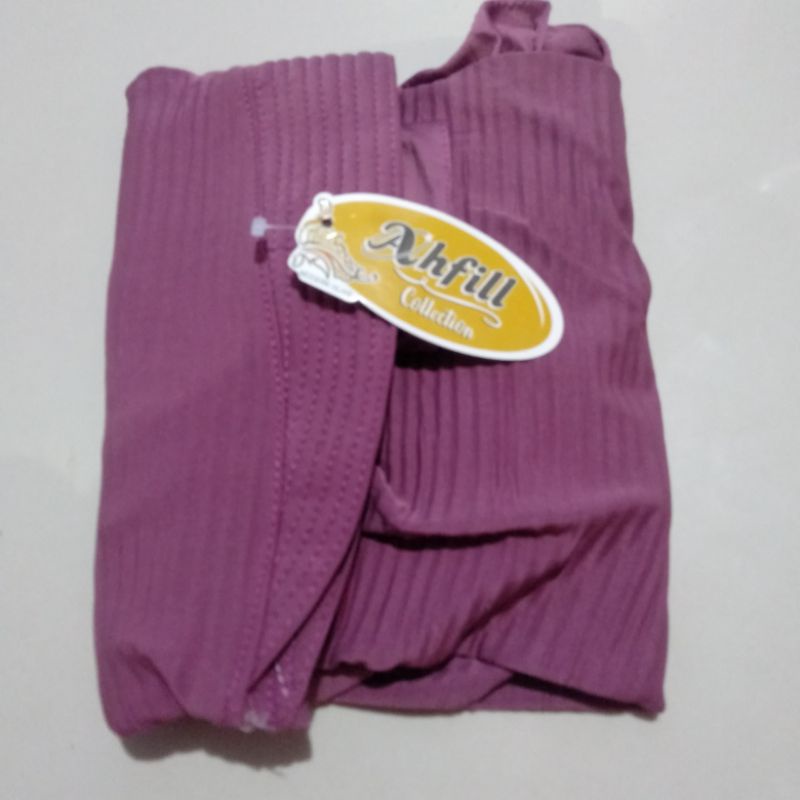 (Ori Ahfill)•Sazkia Plisket•Jilbab Instan Jersey Balon Plisket Rempel-Purple