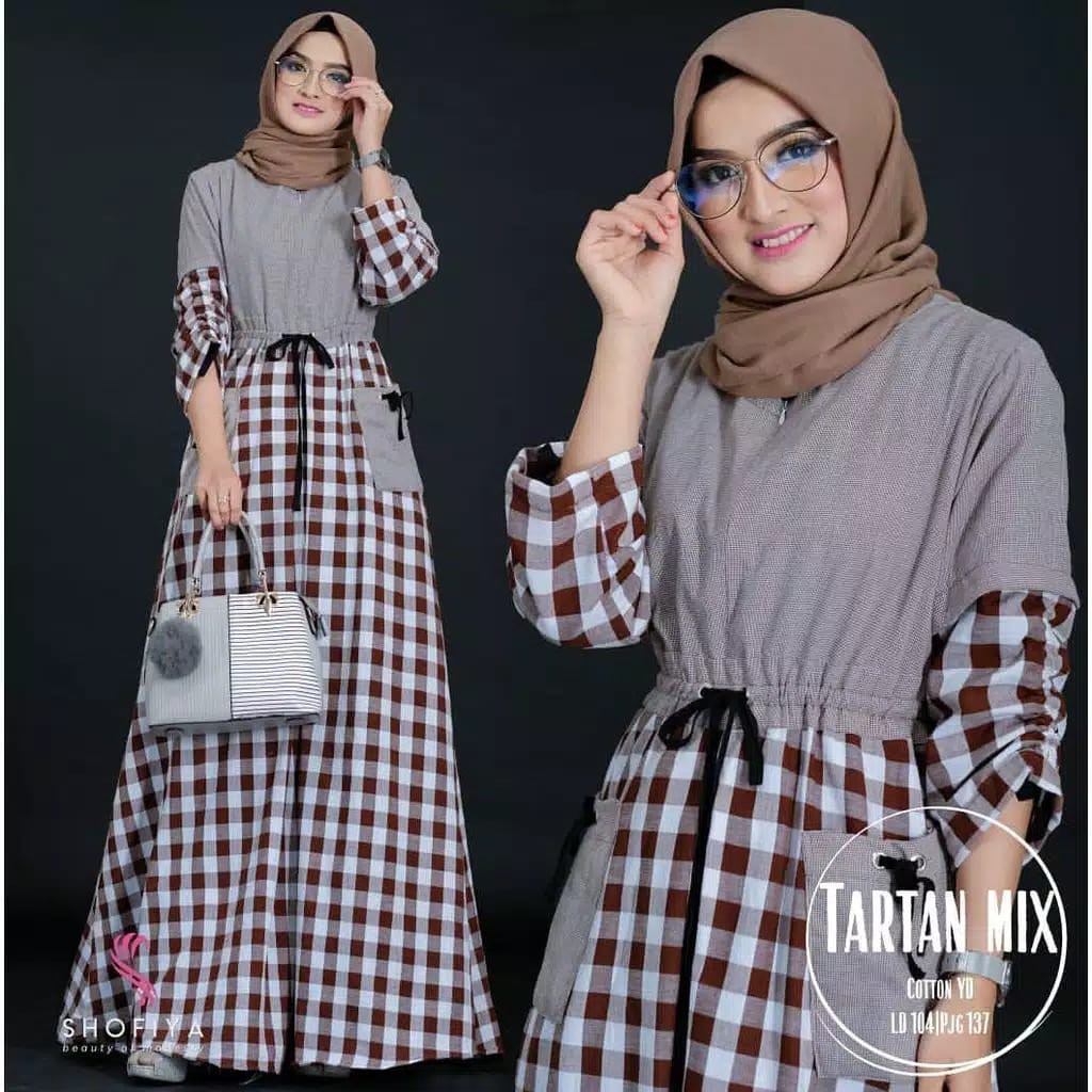 Baju gamis terbaru 2021 pakaian wanita kekinian model Gamis Syar'i asdf jumbo busui