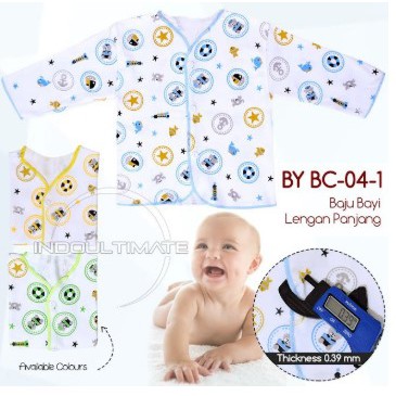 Baju Bayi DIPFY Double Knit 100% Katun tebal Pakaian Kaos Atasan bayi newborn baru lahir bc-04 bc-25