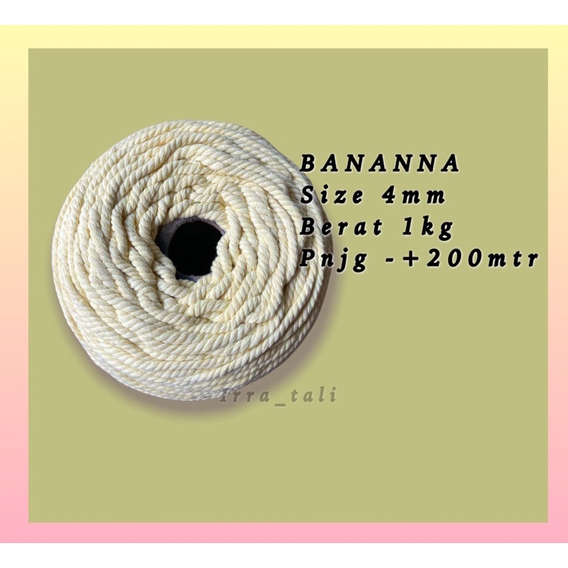 Tali katun warna BANANNA 1kg