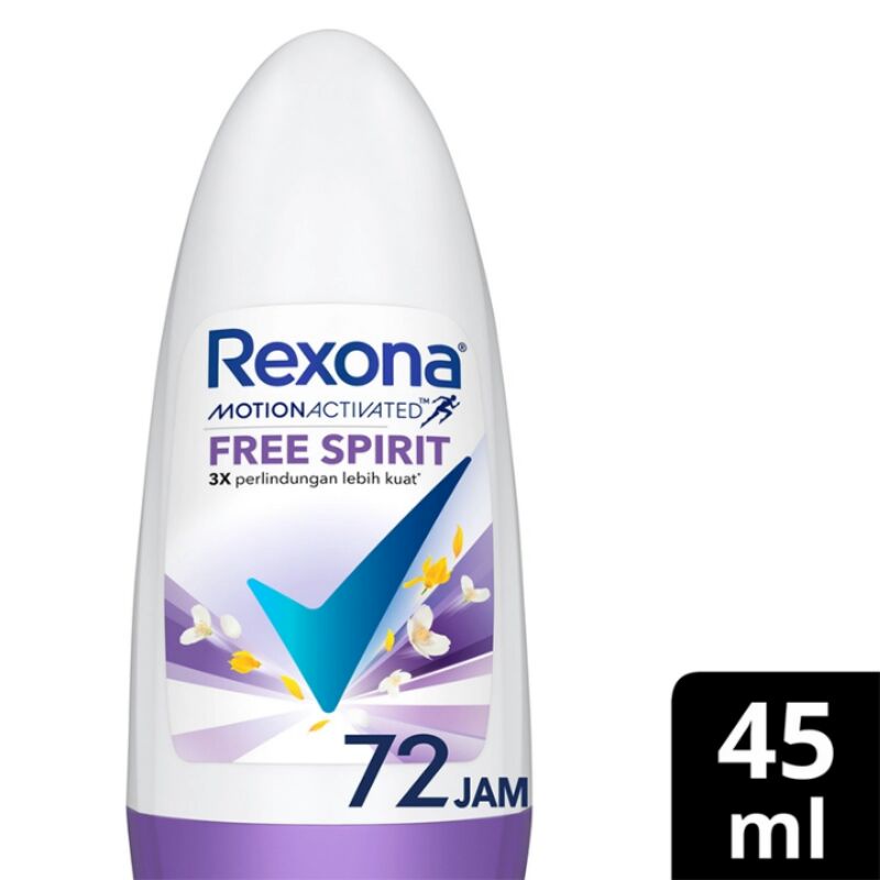 REXONA Roll On Deodorant Antiperspirant Free Spirit 45ml