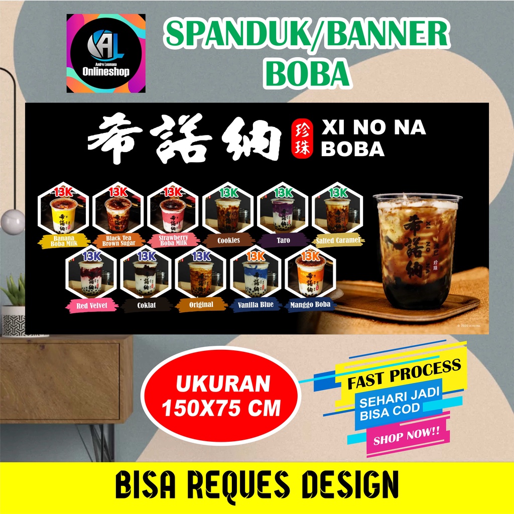 Spanduk, Banner XI NO NA Boba