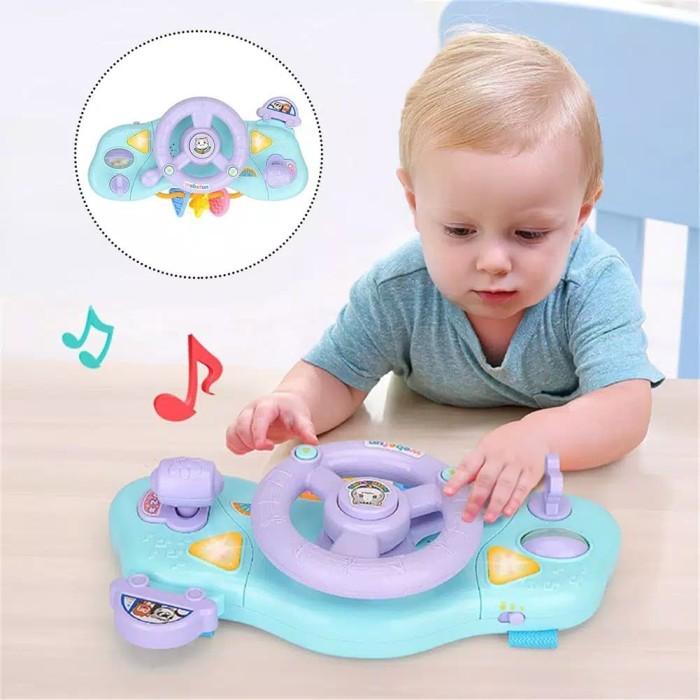 Mainan Setir Mobil Lampu Musik Mainan Gantung Stroller Bayi Baby Crib