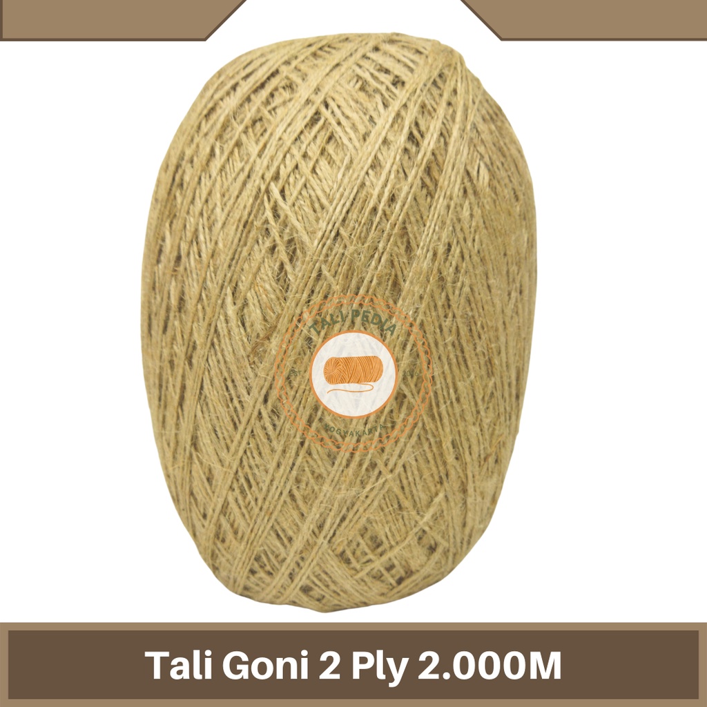 

Tali Goni Kecil 2 Ply - Tali Rami 2MM 2.000m Benang Kerajinan Paperbag