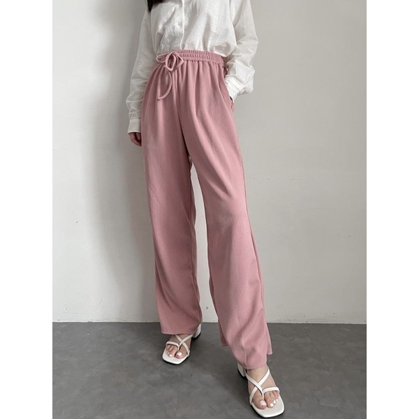 BELLA KNIT CULLOTE / CELANA PANJANG WANITA KULOT KNIT SCUBA OCLO OFFICIAL